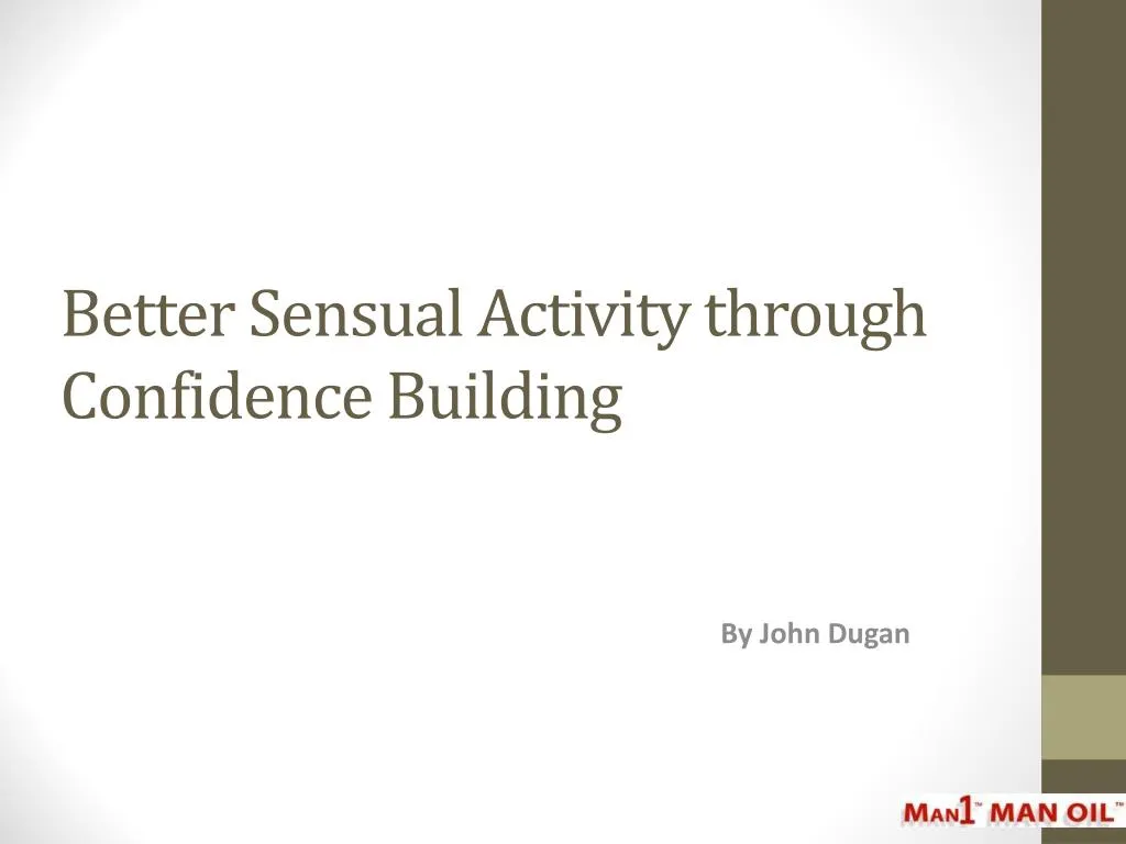 better sensual activity through confidence building