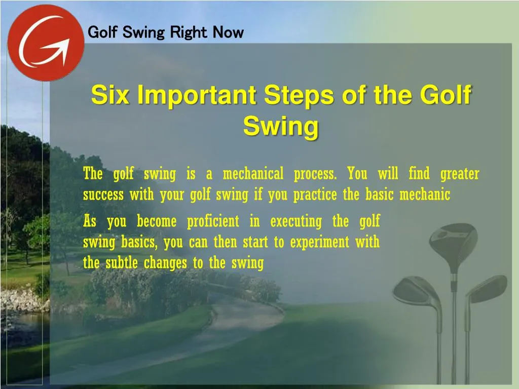 six important steps of the golf swing
