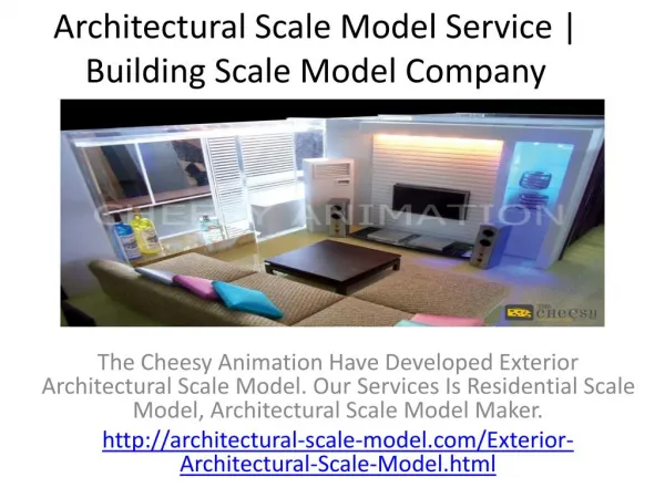 Exterior Architectural Scale Model | Maker | Residential
