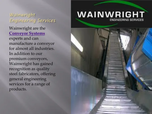 Conveyor Belt Wainwright Engineering Services