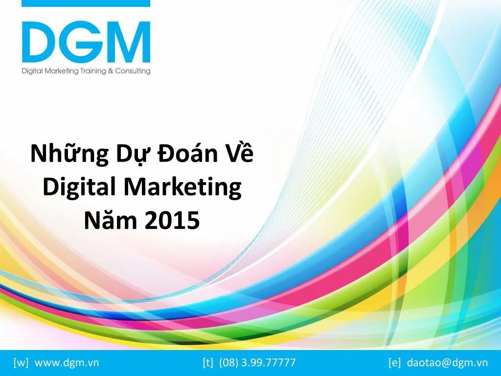 nh ng d o n v digital marketing n m 2015