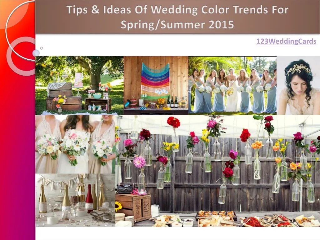 tips ideas of wedding color trends for spring summer 2015