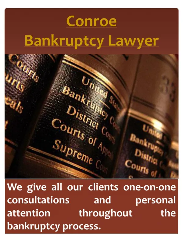 Conroe Chapter 7 Bankruptcy Attorney