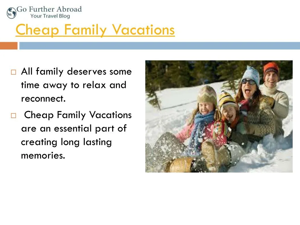 cheap family vacations