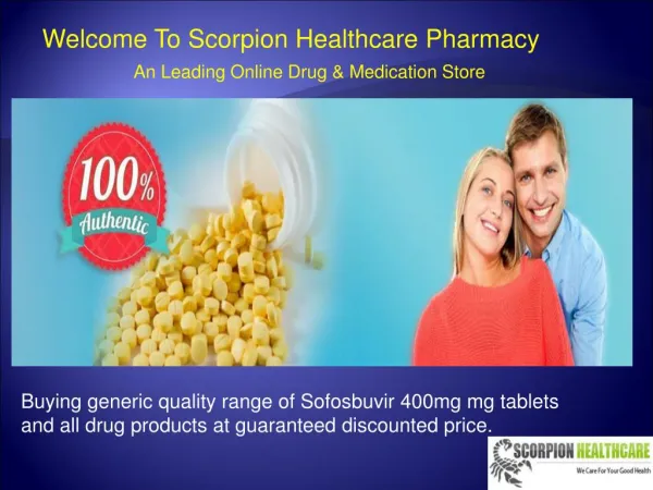 Buy Sofosbuvir 400mg Tablets Online From Scorpiuon Healthca