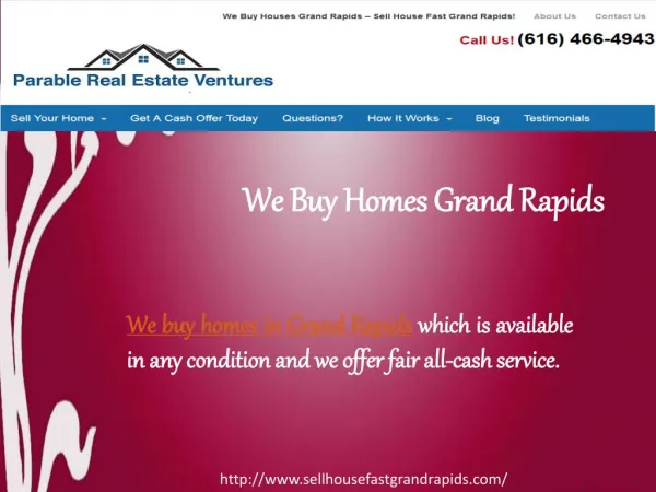 We Buy Homes Grand Rapids