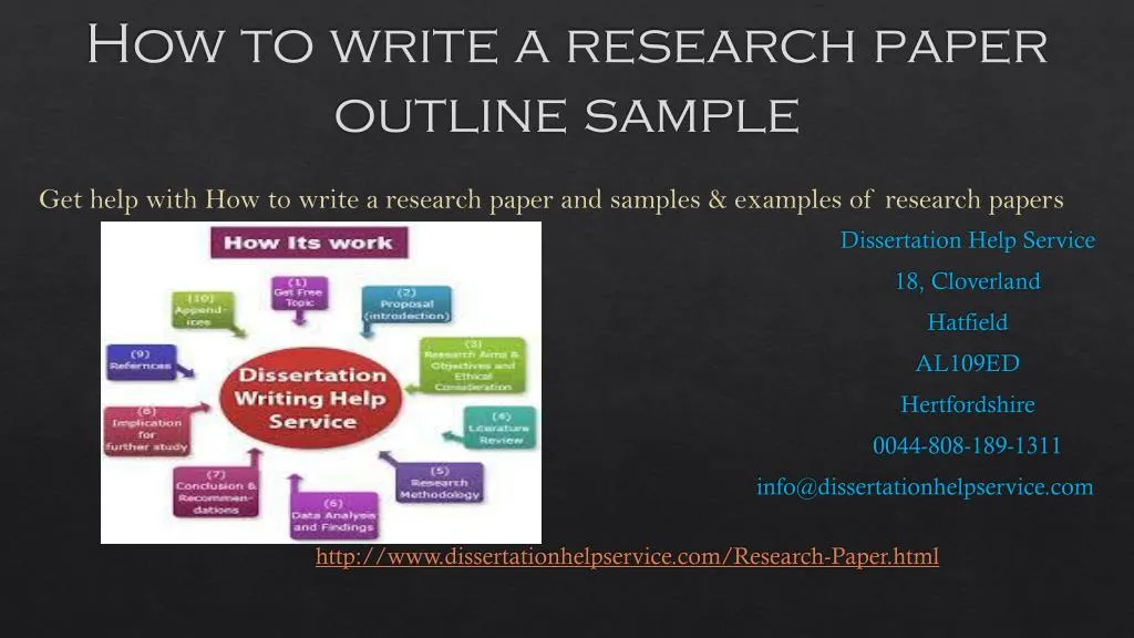 how to write a research paper outline sample