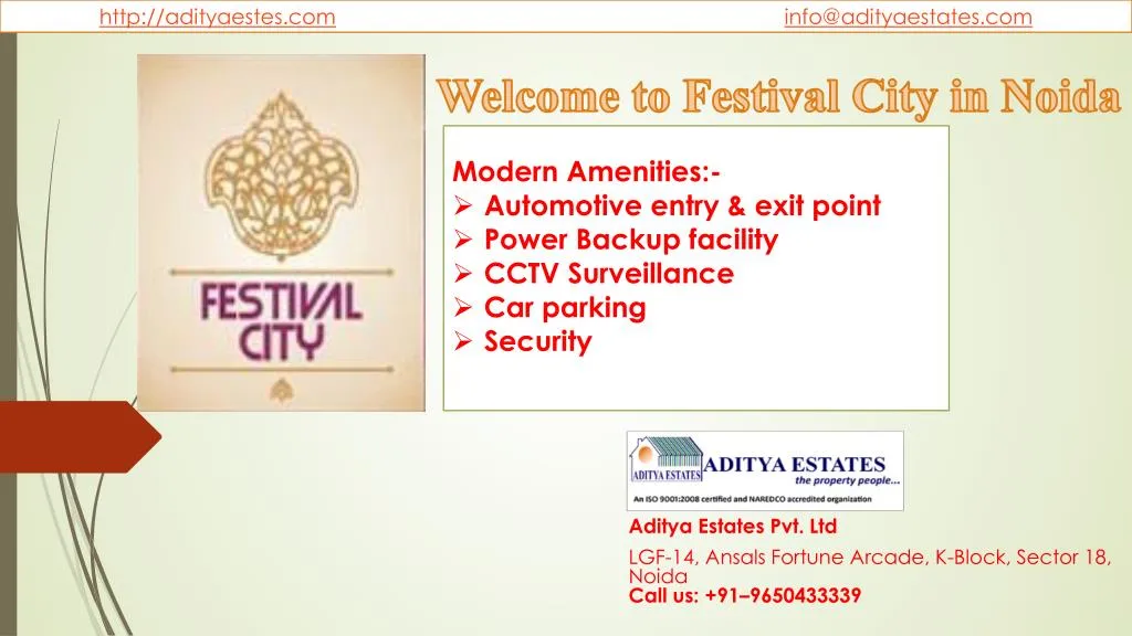 welcome to festival city in noida