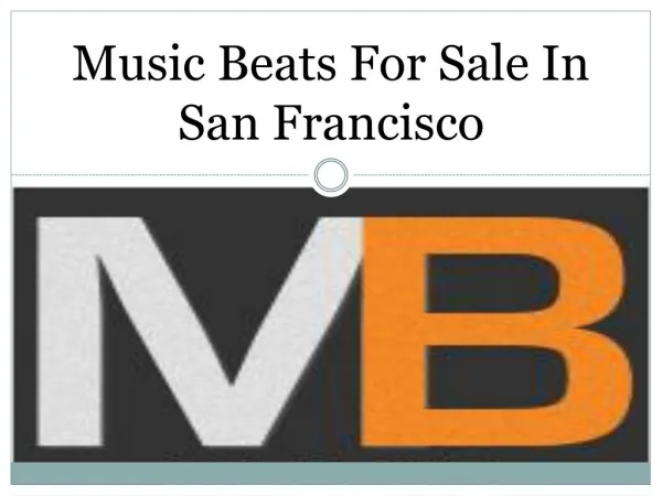 Music Beats For Sale In San Francisco