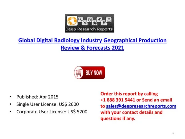 Global Digital Radiology Industry Supply Sales Consumption M