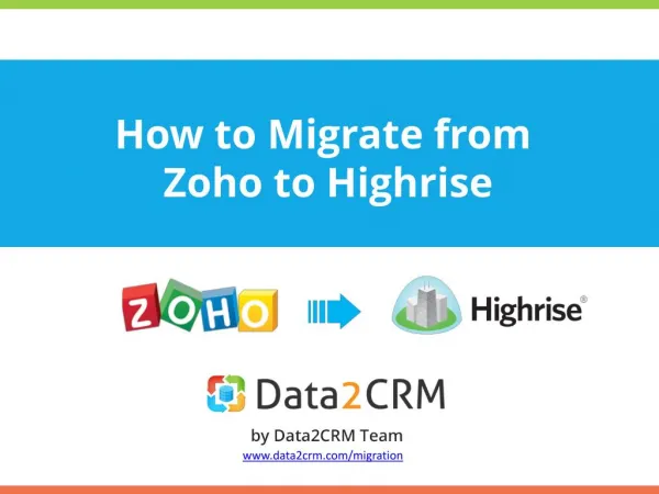 how to migrate from zoho to highrise