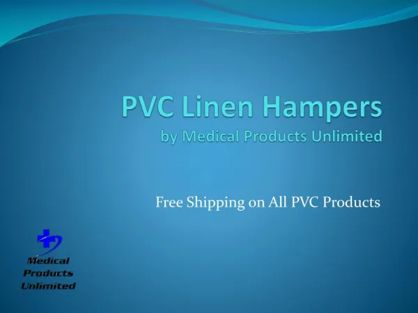 PVC Linen Hampers - Medical Products Unlimited