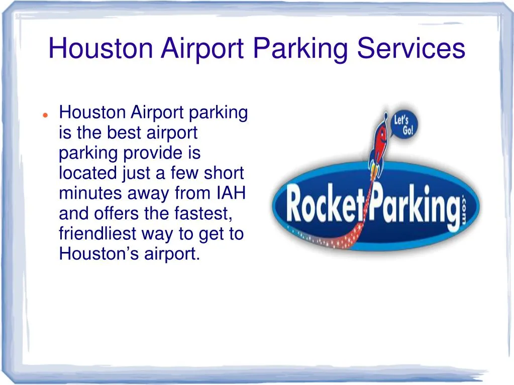 houston airport parking services