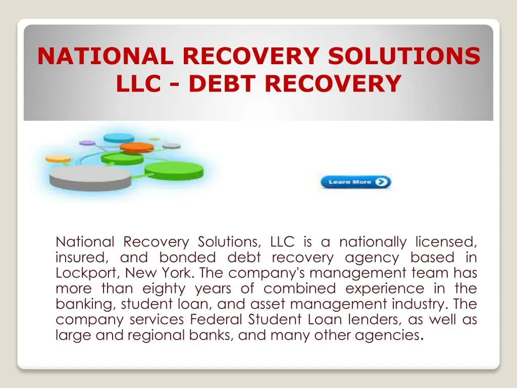 national recovery solutions llc debt recovery