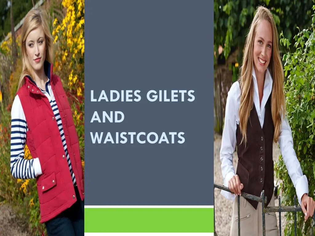 ladies gilets and waistcoats