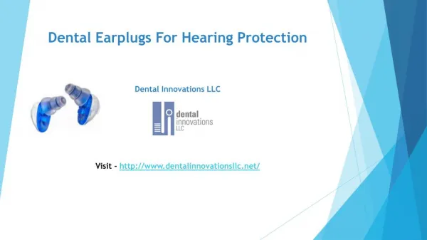 Dental Earplugs for Hearing Protection