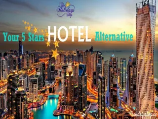 Short term rentals dubai Holidays shop PPT - slide 1