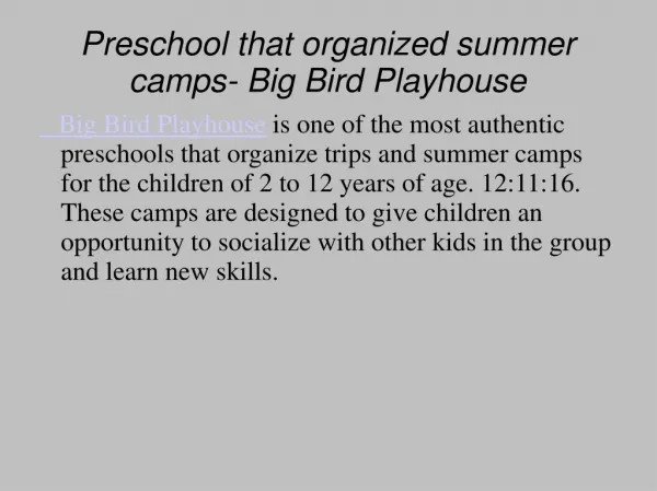 Big Bird Playhouse