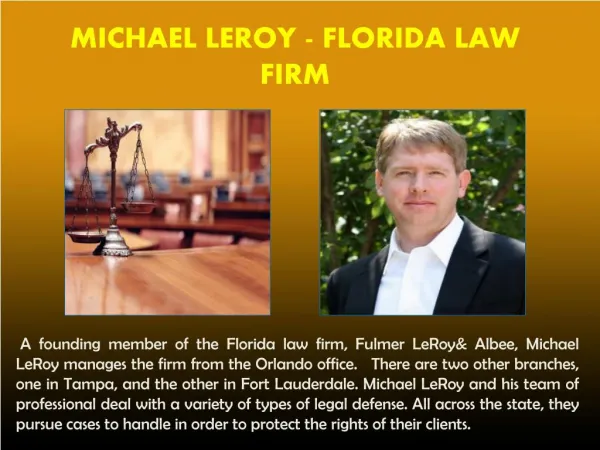 MICHAEL LEROY - FLORIDA LAW FIRM_PPT
