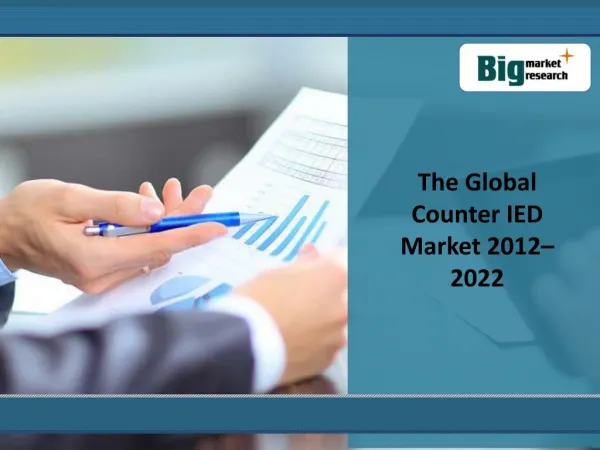 The Global Counter IED Market 2012–2022 :BigMarketResearch