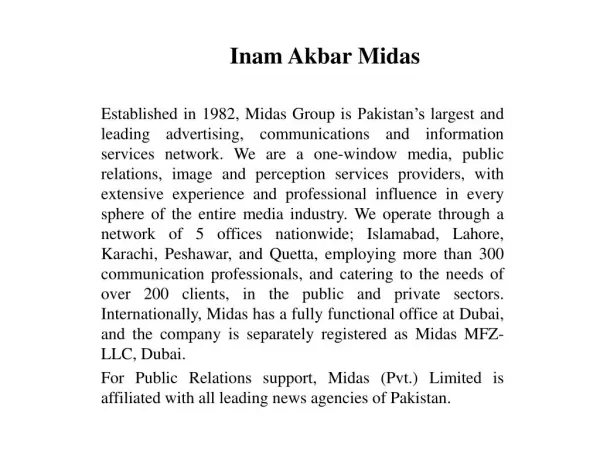 inam akbar midas