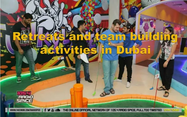 Retreats and team building activities in Dubai