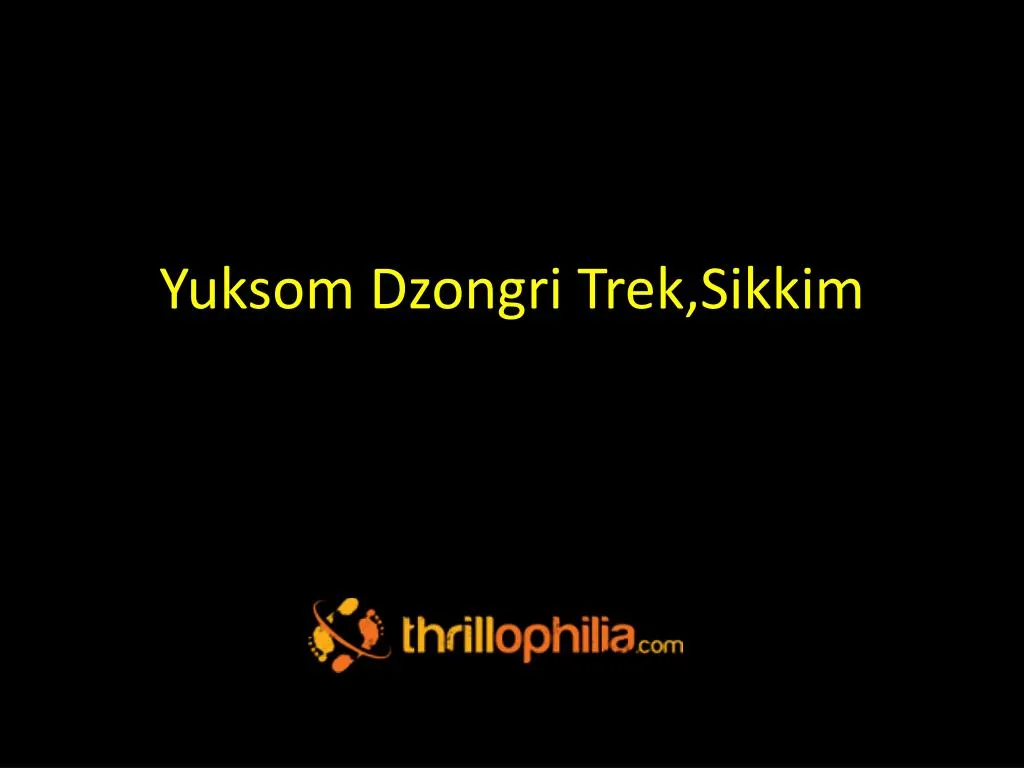 yuksom dzongri trek sikkim