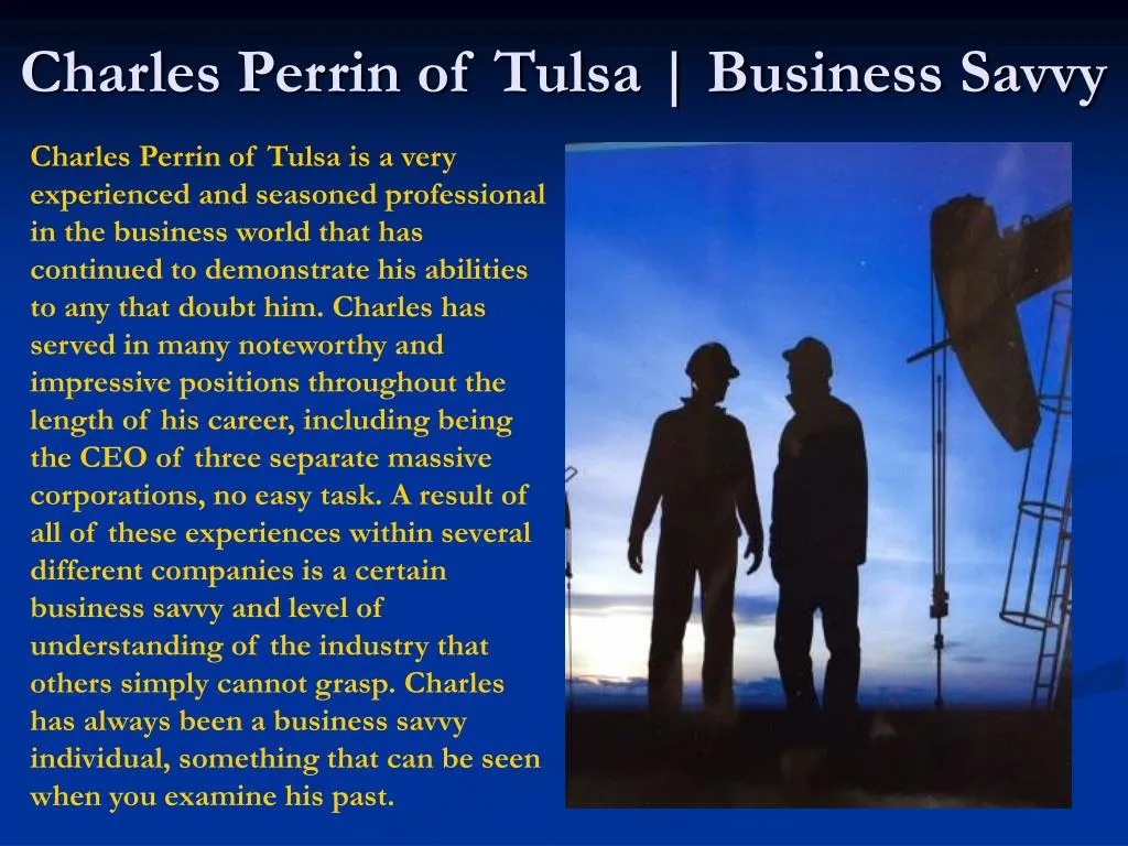 charles perrin of tulsa business savvy