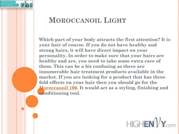 Moroccanoil Light
