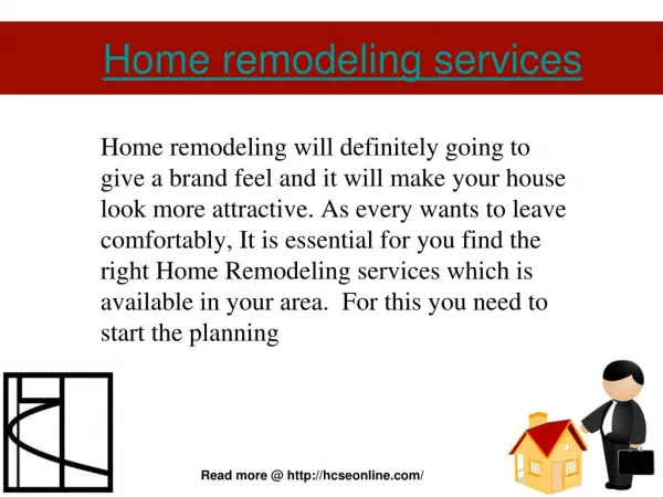 Home remodeling services by HCSE, Inc.