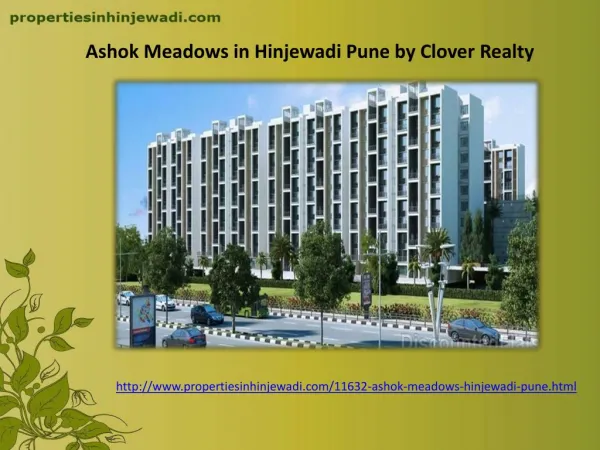 Apartments in Ashok Meadows Hinjewadi Pune by Clover Realty