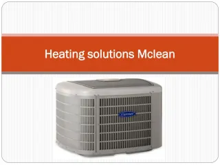 Heating solutions Mclean - slide 1