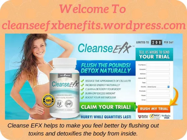 Prime Objective Of Cleanse EFX