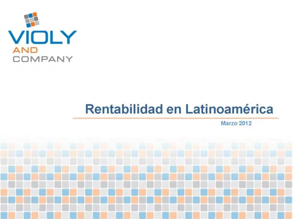 Rentabilidad en Latam Violy McCausland