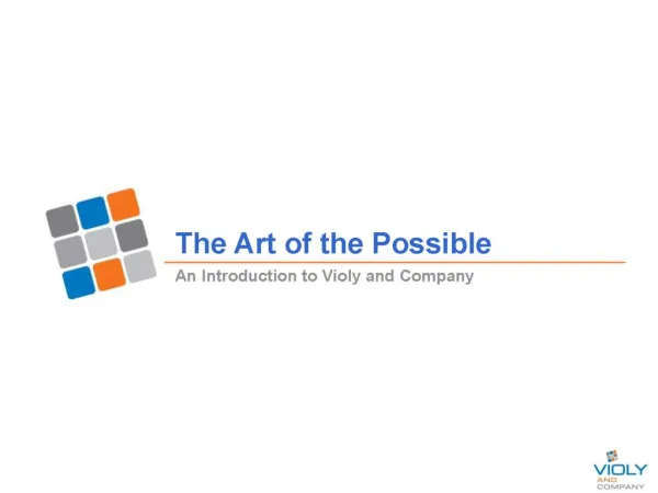 The art of Possible - Violy McCausland