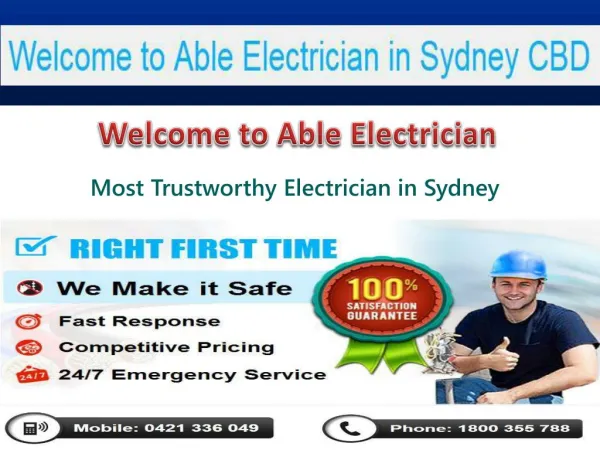 24 Hour Electrician in Sydney