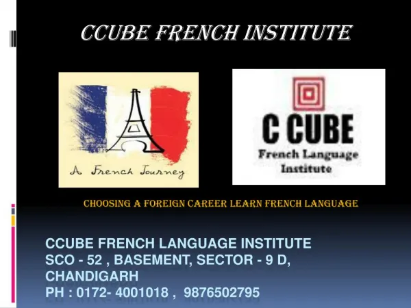 Learn French In Chandigarh