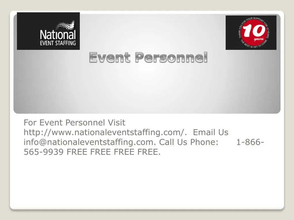 event personnel