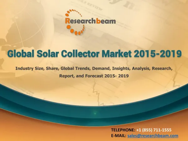 Global Solar Collector Market 2015-2019
