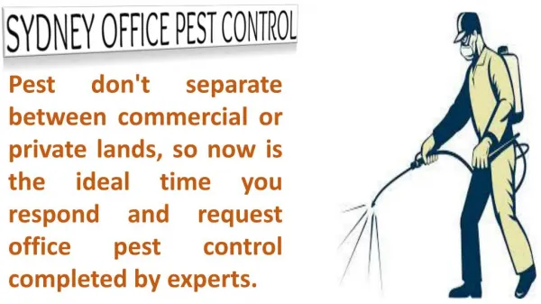 Sydney Office Pest Control