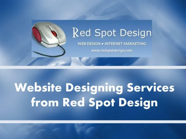 Website Designing Services from Red Spot Design