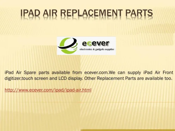 ipad air screen replacement parts