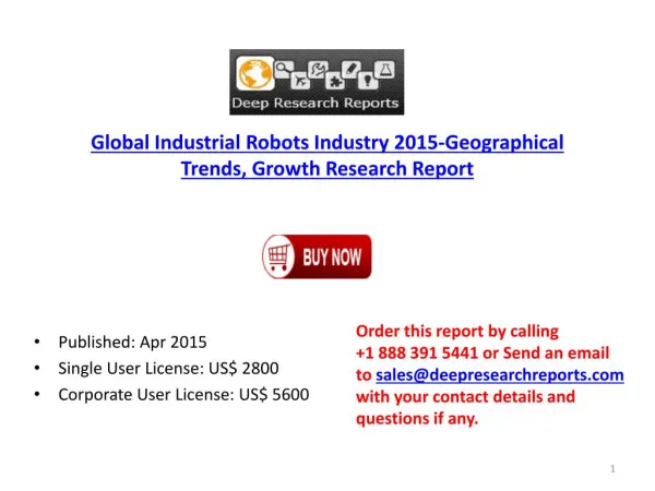 Global Industrial Robots Industry Project Share & Schedule O