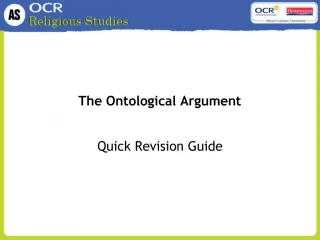 The Ontological Argument - slide 1