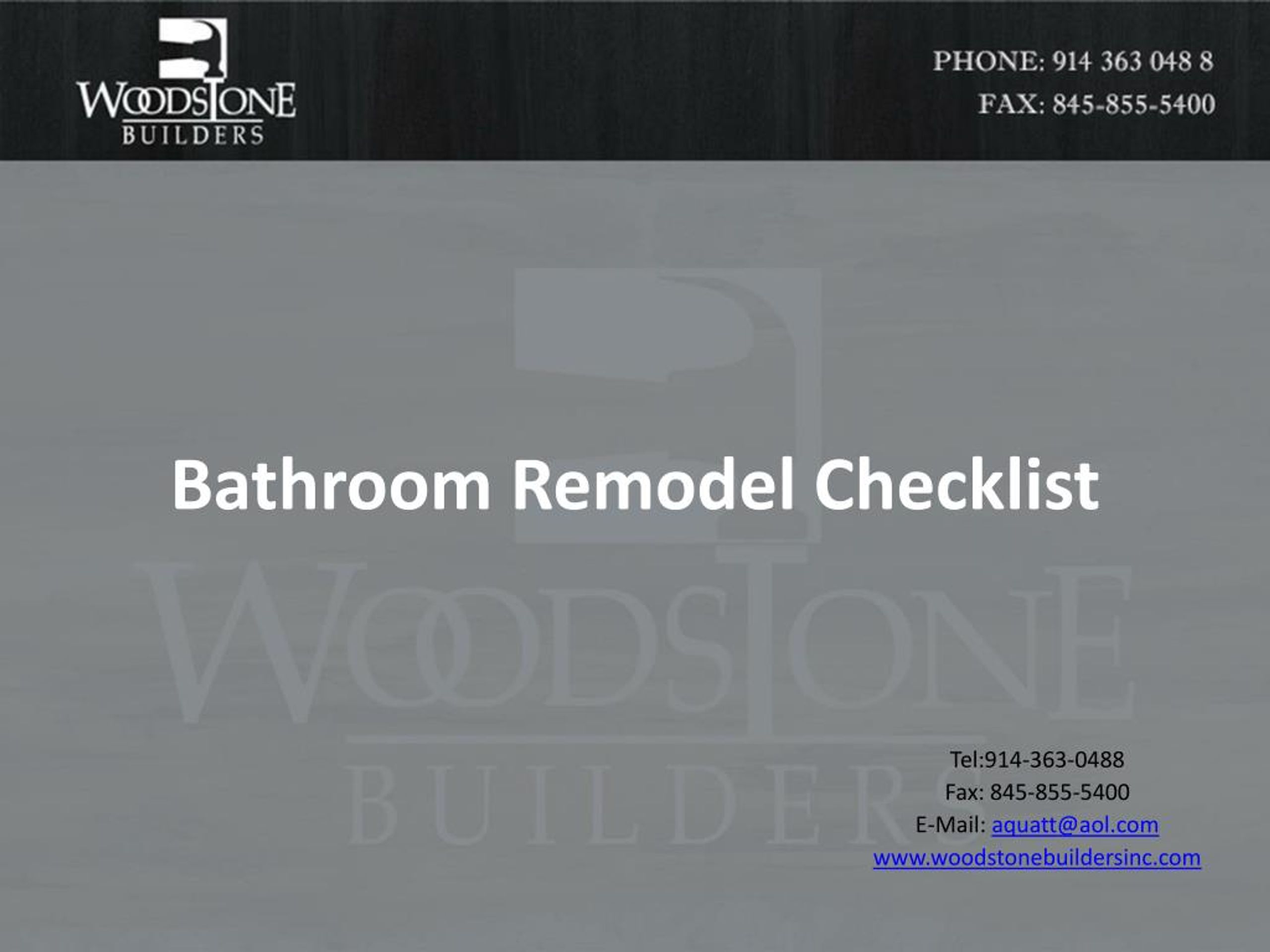PPT - Bathroom Remodel Checklist PowerPoint Presentation, free download ...
