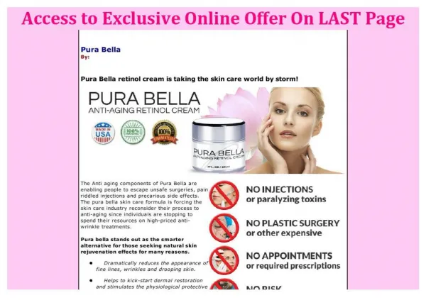 Pura Bella Anti-Aging Miracle Formula