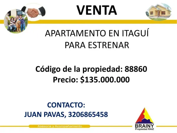 apartamento en itagu para estrenar