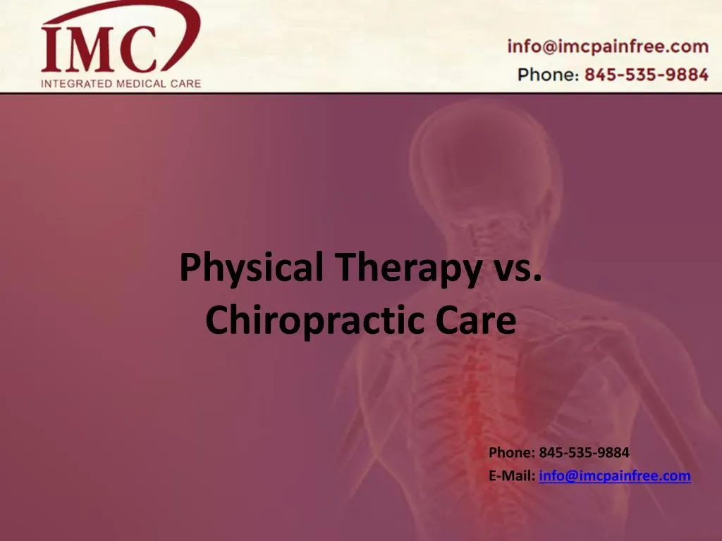 physical therapy vs chiropractic care