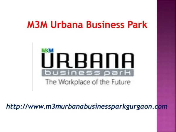 Office space at M3M Urabana Business park Gurgaon Sec-67