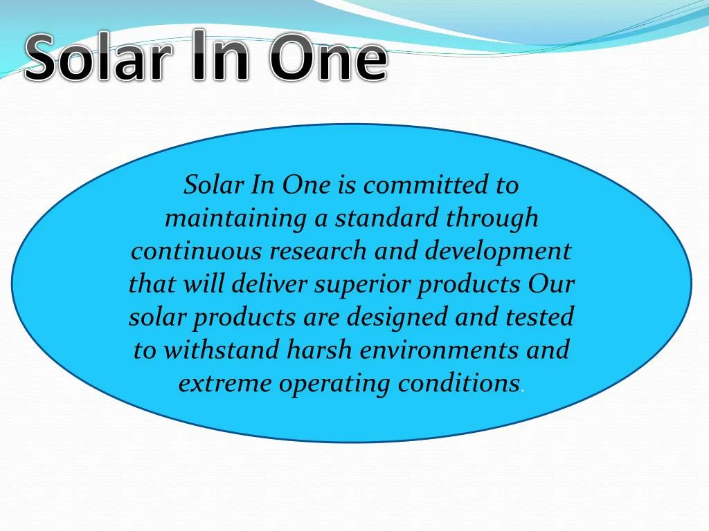solar in one